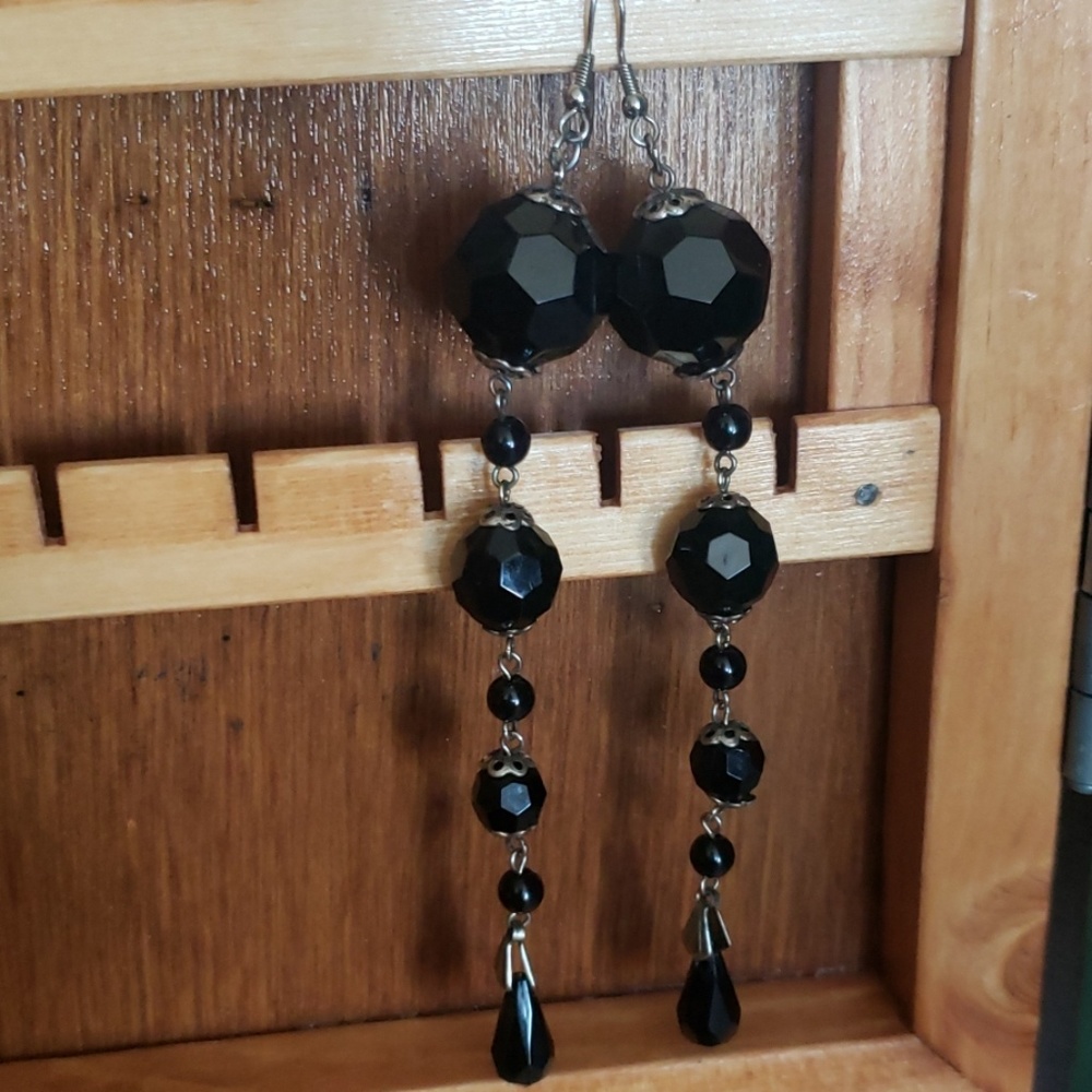 Black onyx earings